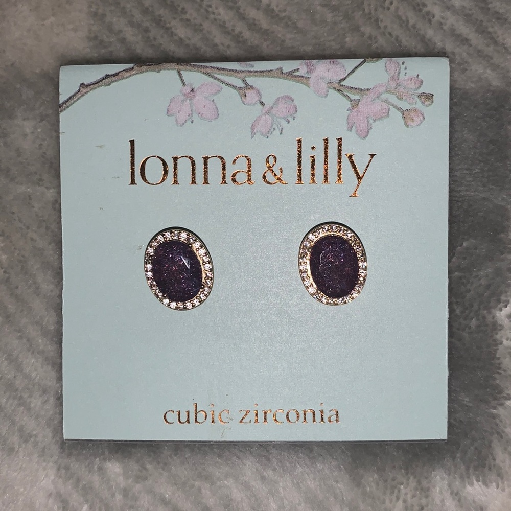 loanna&lilly purple earrings